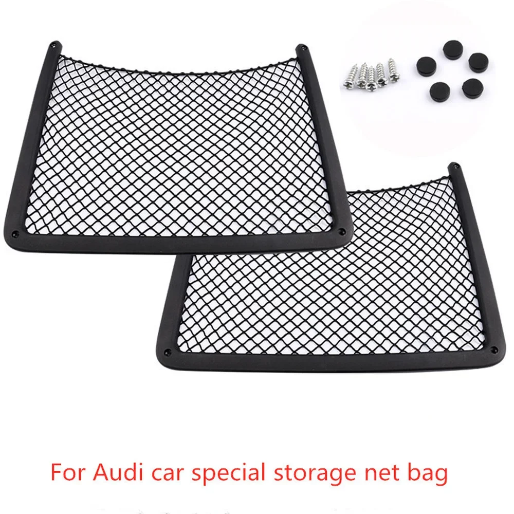 2 PCS original upgrade seat back net pocket for Audi A3 A4 A4L A5 A6 A7 Q3 Q5 rear backrest storage multifunctional storage net