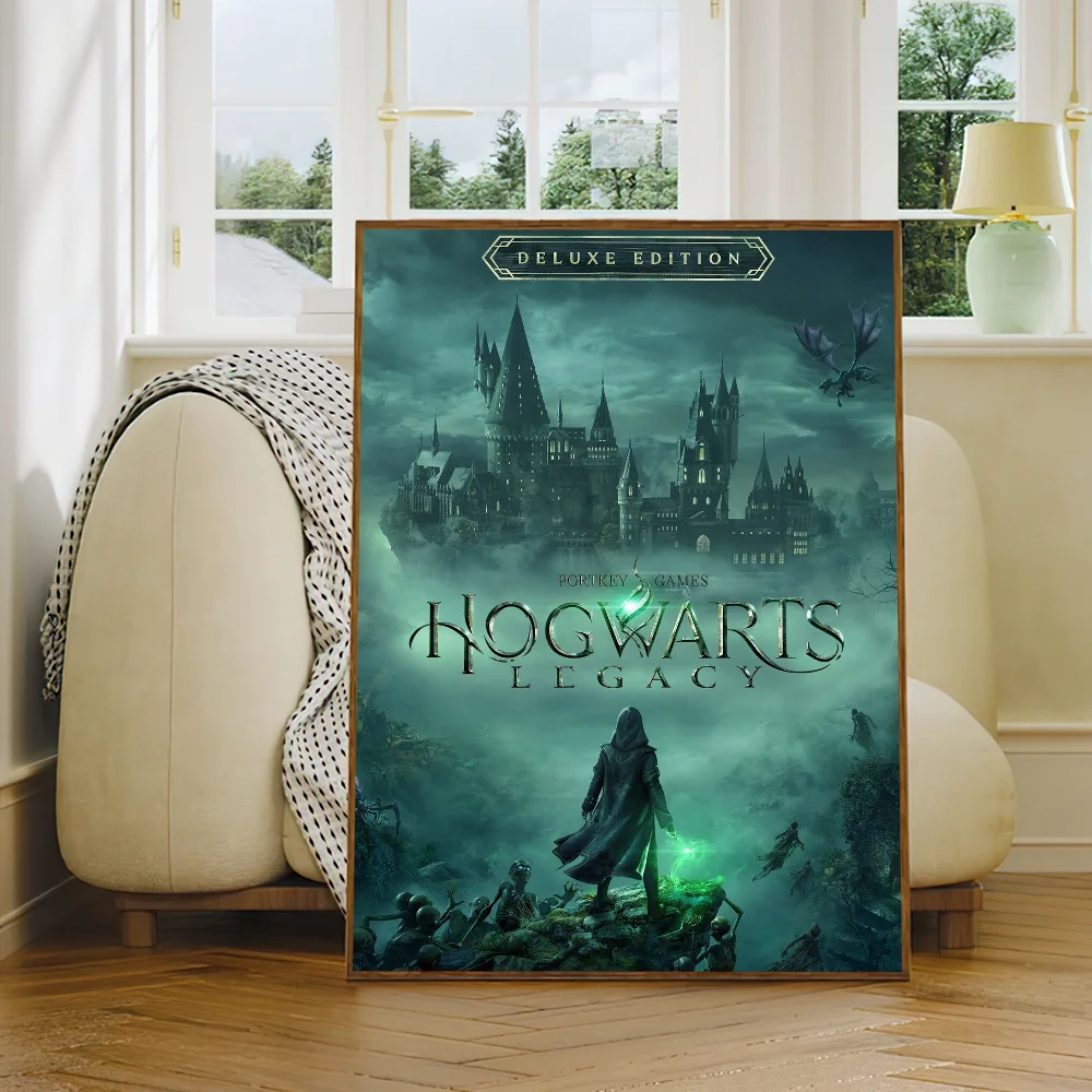 لعبة H-Hogwarts l-ليجاسي مغامرة ملصق يطبع الجدار ملصق الديكور اللوحة ذاتية اللصق غرفة نوم المعيشة مكتب غرفة المنزل