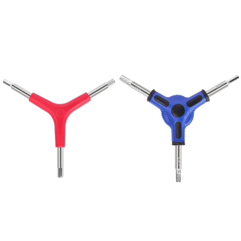 Three Way Allen Key Y-Shaped Wrench Bike Cycling Repair Tool 4mm 5mm 6mm for Bikes Motorcycles Mountaining Bicycles