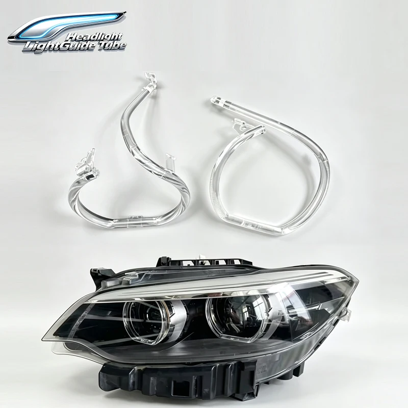 Headlight DRL Tube Light Guide Tube Daytime Running Light Strip Fit BMW 2 Series M2 F22 Low Spec 2014-2020 Head Lamp Light Guide