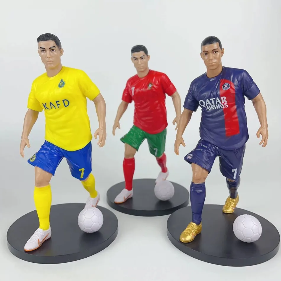 جديد نجم كرة القدم فيفا C. رونالدو ميسي Mbappe نموذج الدمى الكرتون لطيف عمل الشكل اكسسوارات السيارات مشجعي كرة القدم الهدايا 1-5 قطعة