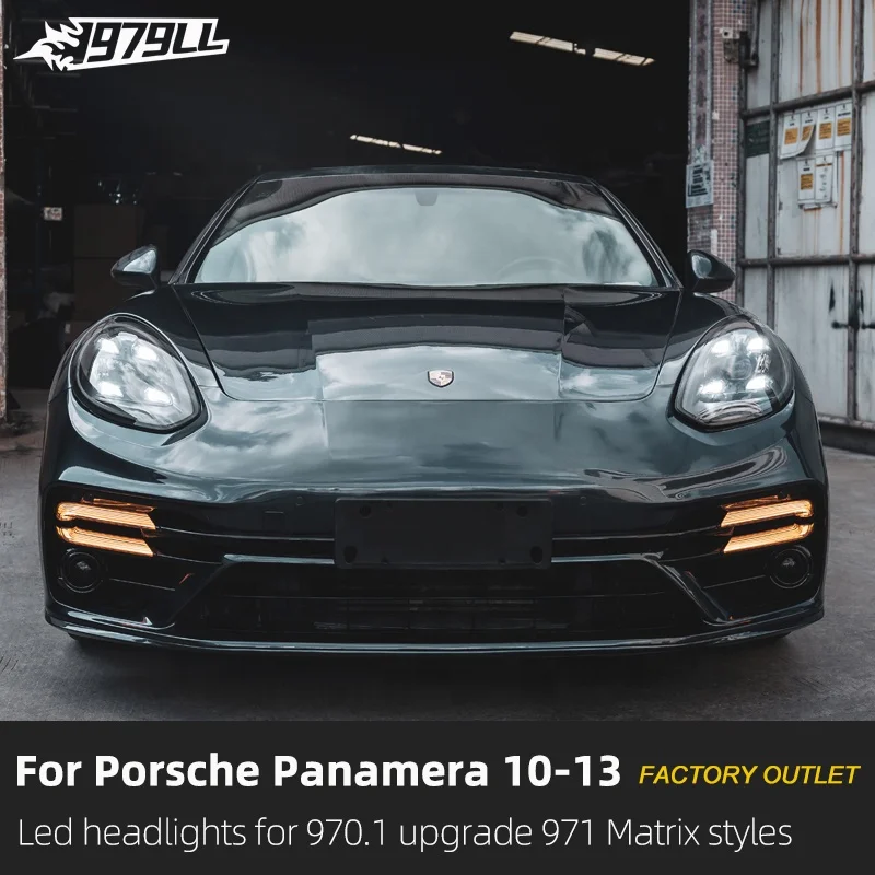 Akcesoria samochodowe reflektory LED dla Porsche Panamera 970.2 2014-2017 Upgrade 2021 Pdls Style