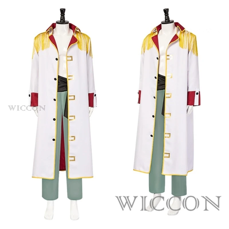 

Anime Coplay SSS Shirohige Whitebeard Edward Newgate Cosplay Costume Uniform Trench Suit Halloween Party Outfit for Man