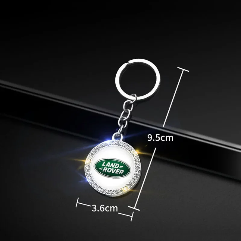 Keychain Accessories for Land Rover Discovery 2 3 4 5 Range Rover Evoque Vogue Defender Freelander Metal Key Ring Car Key Chain