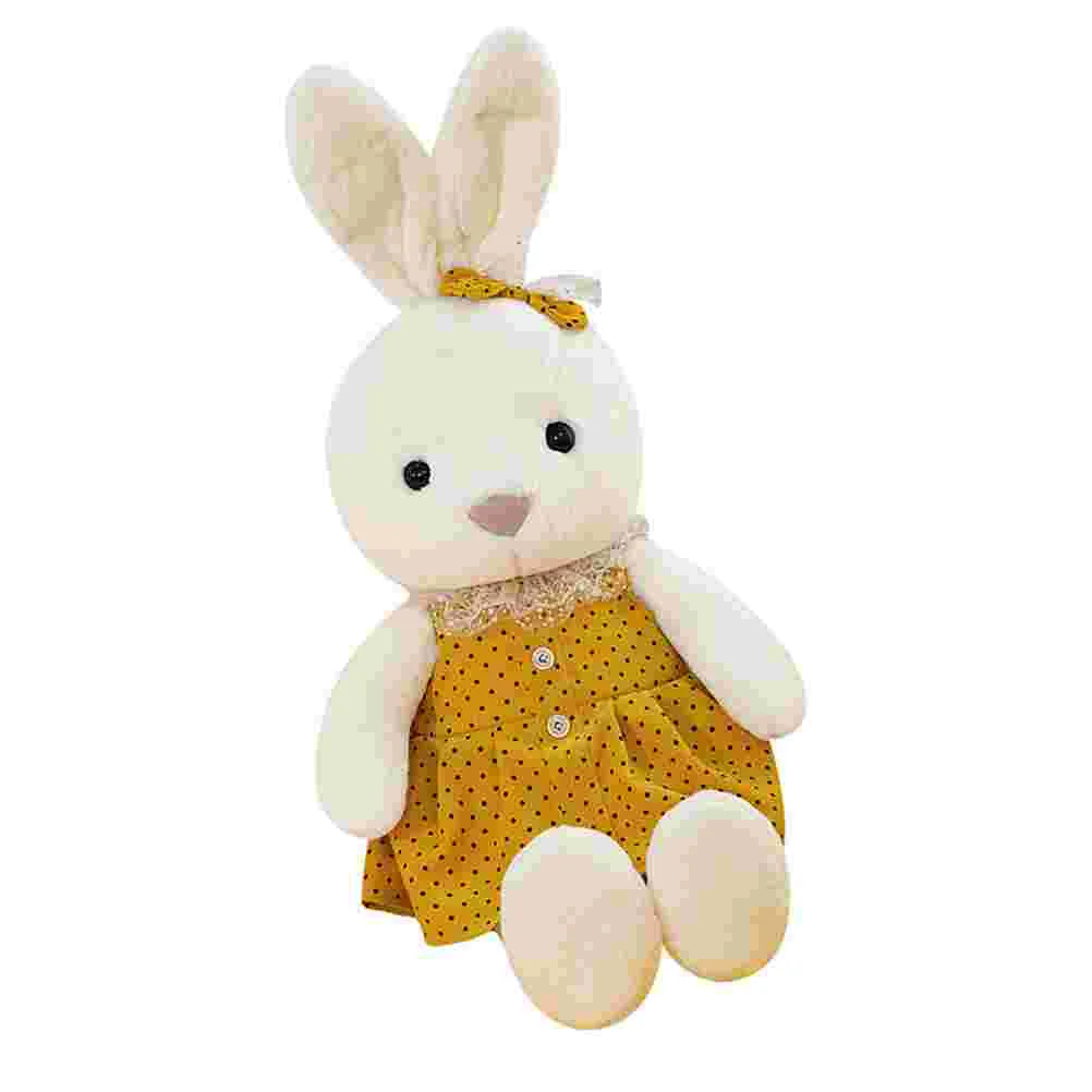 

Rabbit Adorable Cartoon Design Creative Bunny Plaything The Bed Plush Toy Pp Cotton