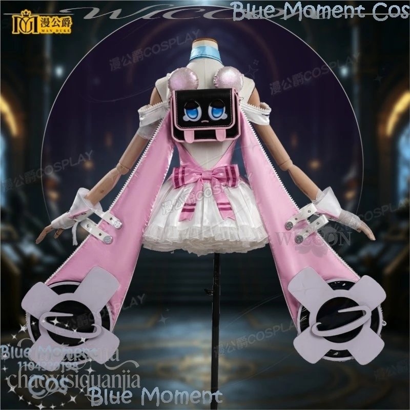 Anime Game Neverness To Everness Cosplay Chiz Kawaii Pink Dress Rabbit Ear Shoes Wig Sweet Lolita Halloween Comic Con Festival - view 5