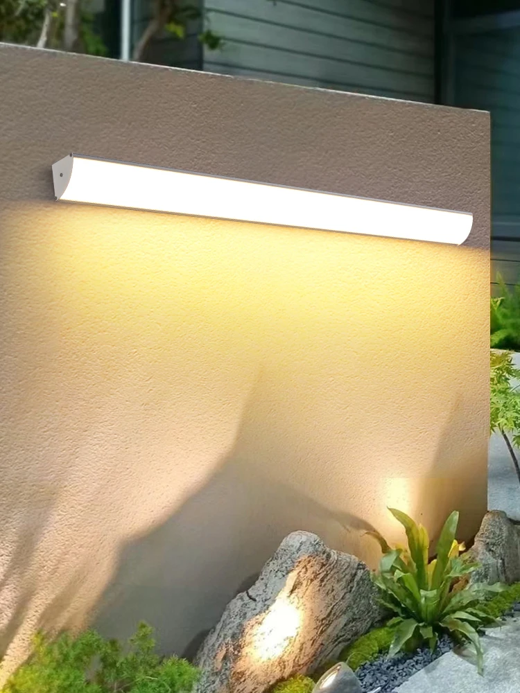 Applique Murale LED Imperméable d\'Extérieur, Design Nordique Moderne, pour Jardin, Villa, Nik, Corrigée par Éclairage Décoratif