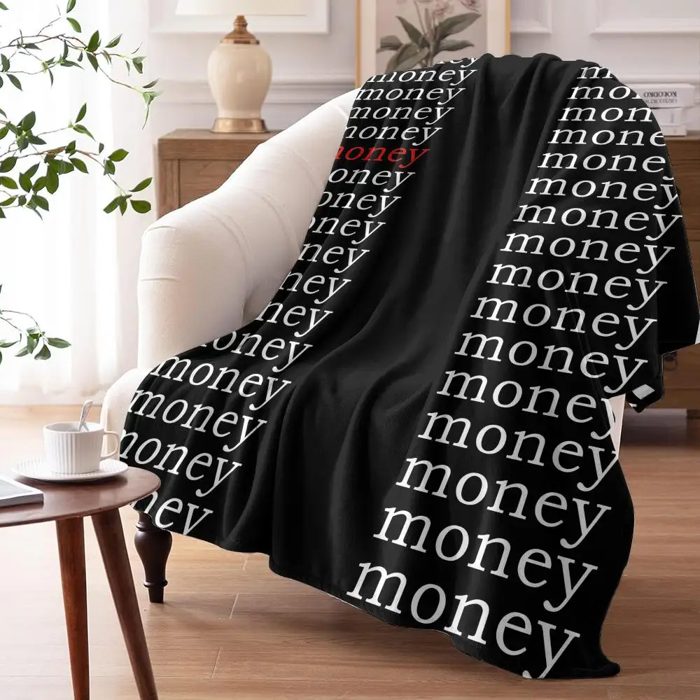 Money is Calling Throw Soft Flannel Throw Summer AC Blanket Lightweight Cool Nap Blanket for Sofa Bed Couch Travel