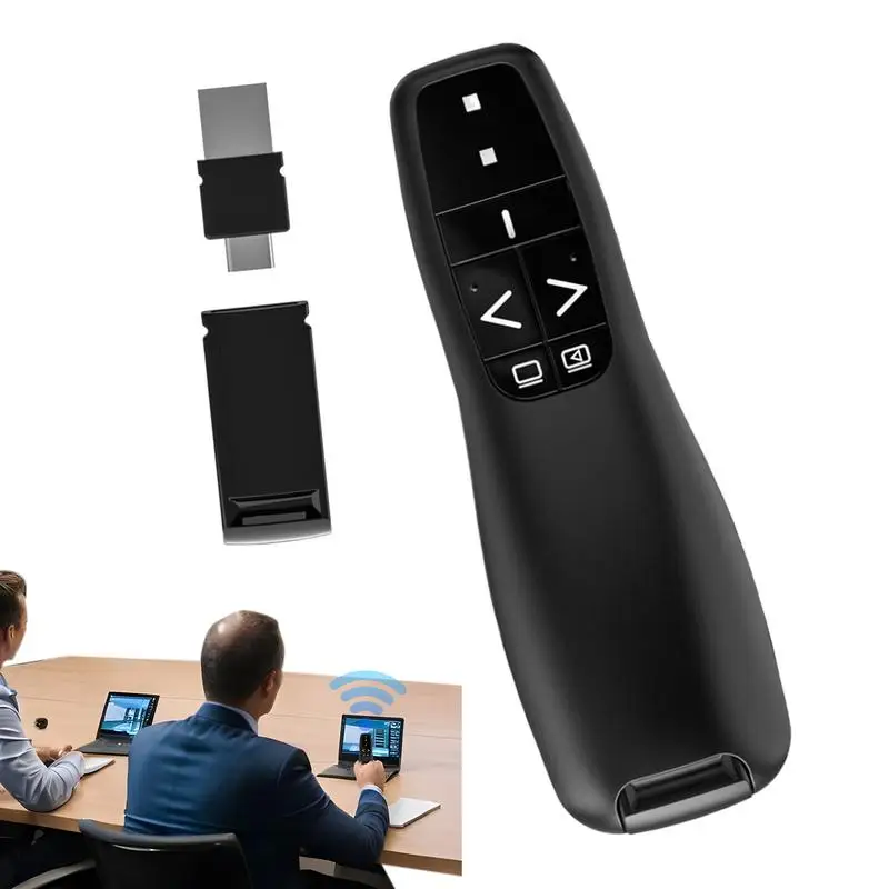 R400 USB Page stylo à rabat présentation 2.4G pointeur Laser sans fil stylo rouge PPT PowerPoint Page Flip télécommande