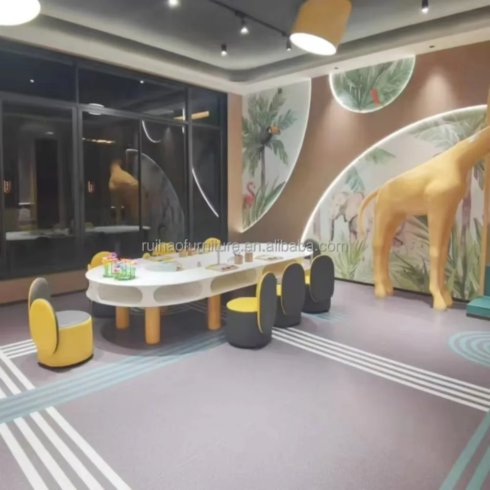 مجموعة أثاث مونتيسوري الخشبي للرعاية النهارية لرياض الأطفال ومدرسة الحضانة لمراكز رعاية الأطفال وطاولات الأطفال في مرحلة ما قبل المدرسة