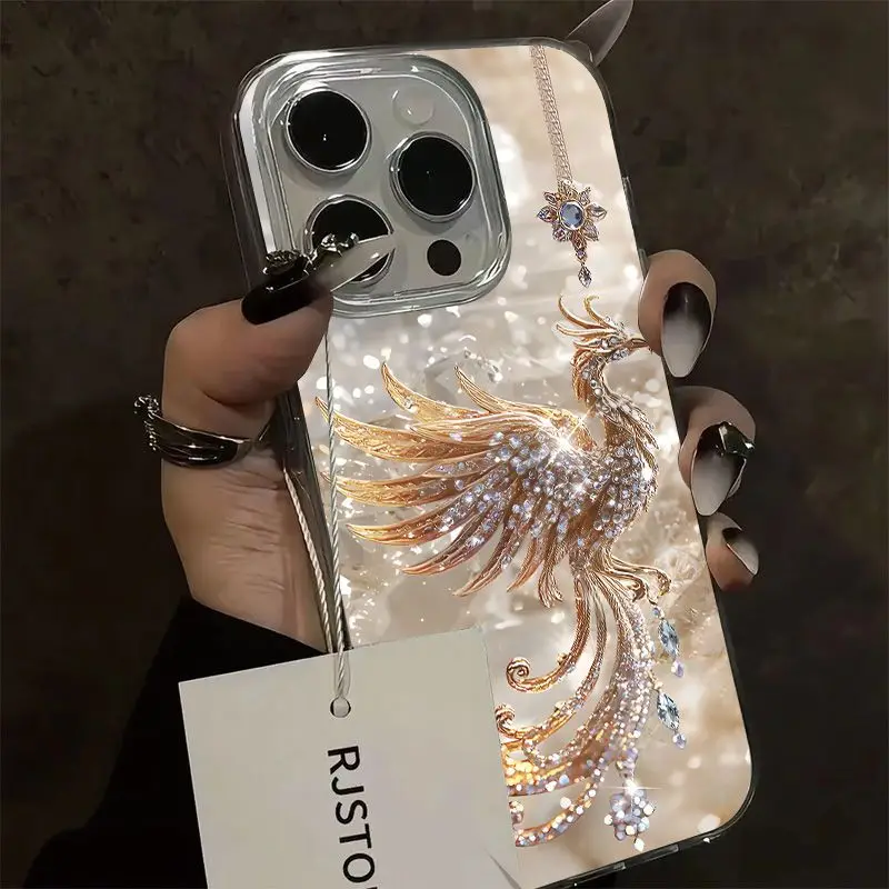 

Huang Feng iPhone16 mobile phone case iPhone16plus bright face Premium sense iPhone14 transparent silver iPhone13Pro gradient