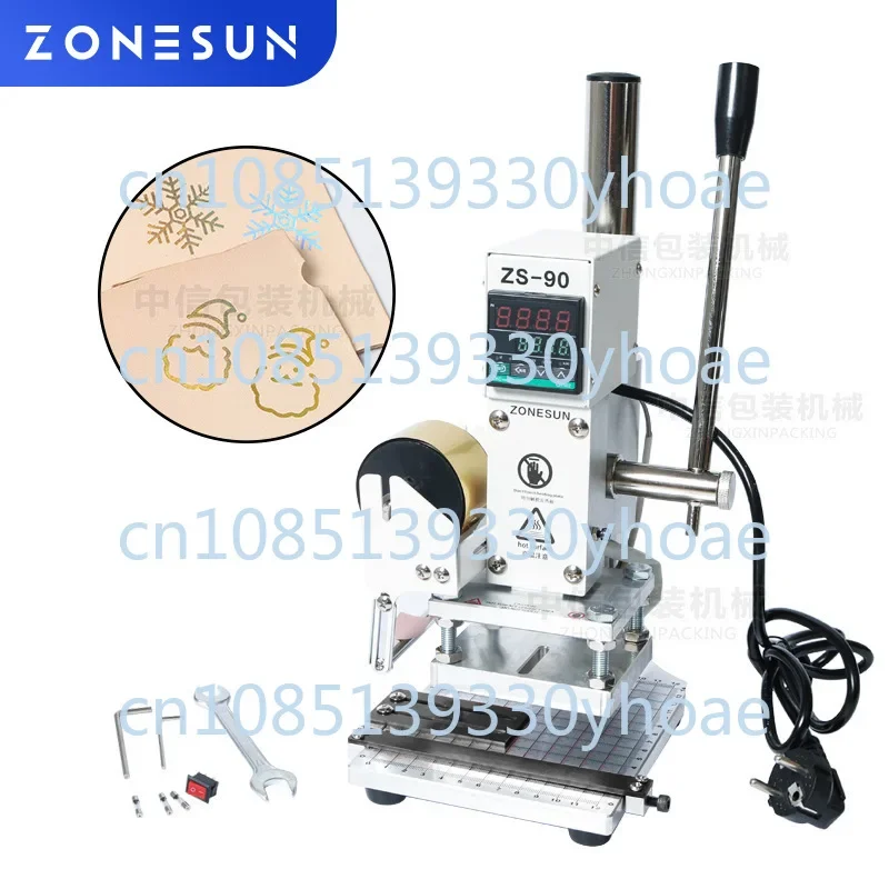 Manual Stamping Machine Save Power Easy to Control Leather Printing Thermoprinting Machine Logo Trademark Branding