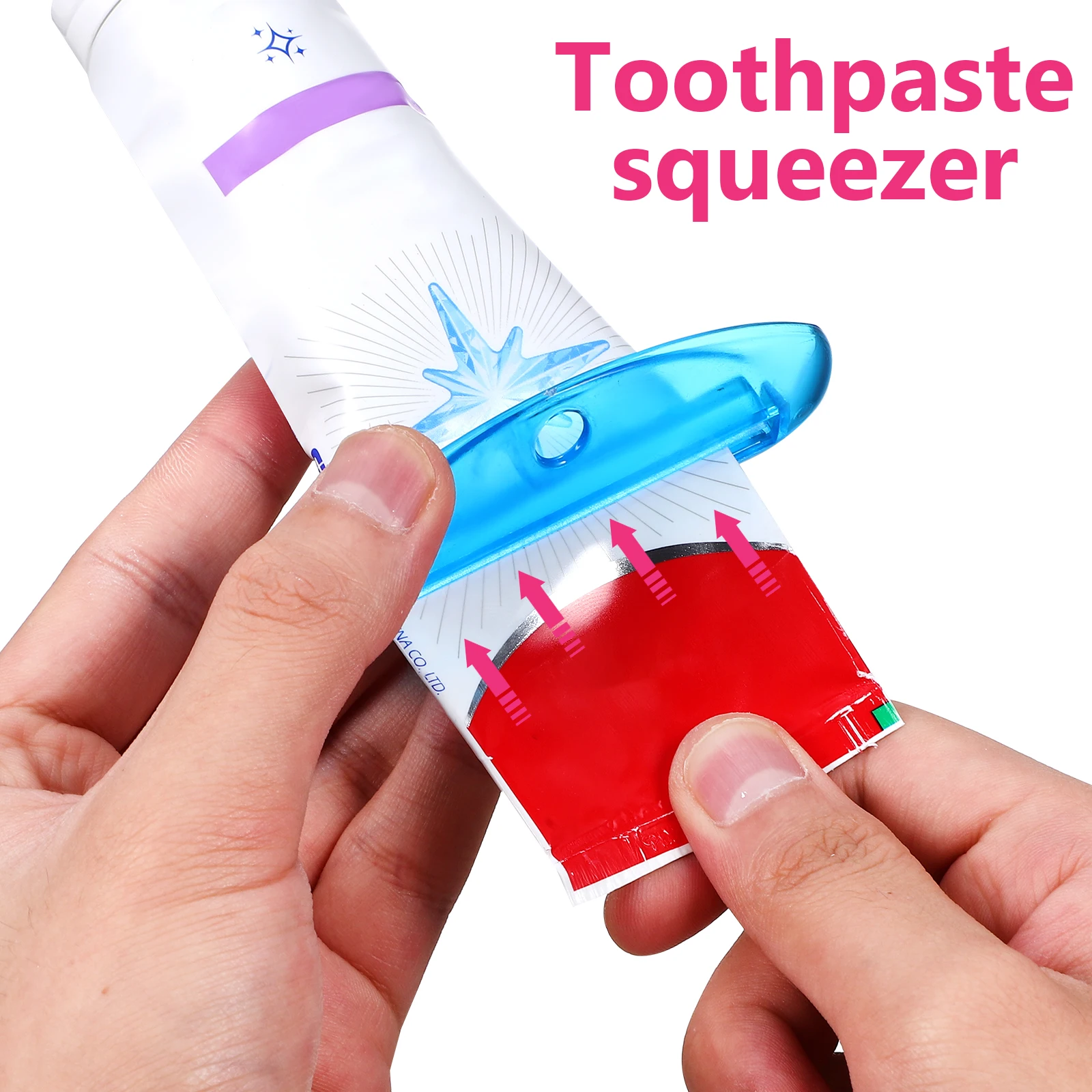 

10 Pcs Toothpaste Squeezer Colorful Design Effortless Plastic Smooth Roller Dispenser ToolToothpaste Makeup