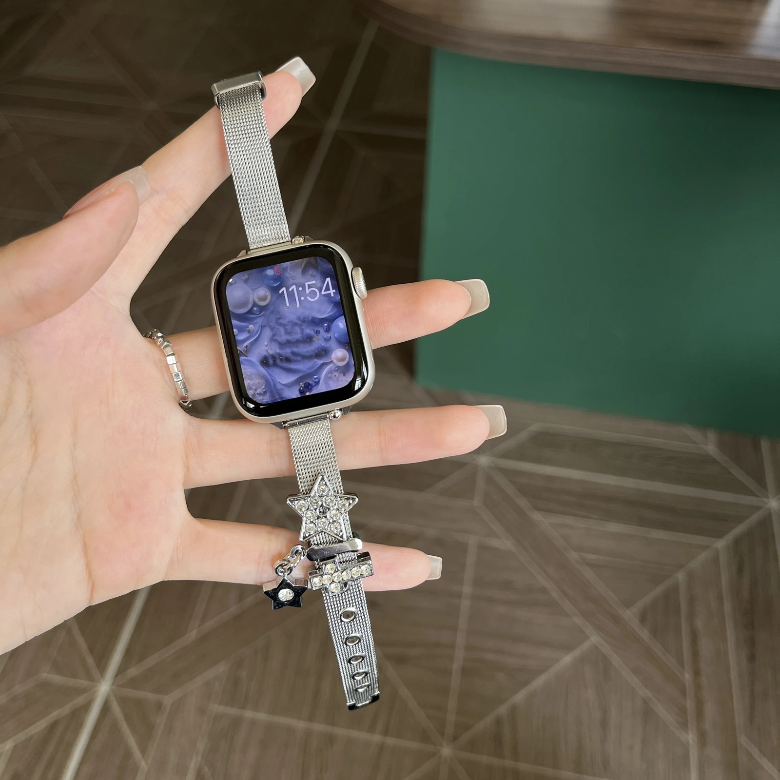 رقيقة وصلة معدنية لساعة أبل الفرقة النساء ضئيلة 10/9/8/7/6/5/4/3/2/1 SE 38 مللي متر 40 مللي متر 41 مللي متر 42 مللي متر 44 مللي متر 45 مللي متر 46 مللي متر حلقة