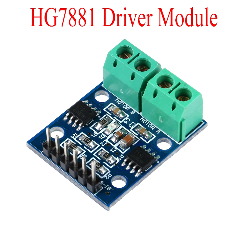 HG7881CP DC Driver Controller Input 2.5V-12V 800mA Current Per Channel Dual Motor Drive Board Module Stepper Dual for Arduino