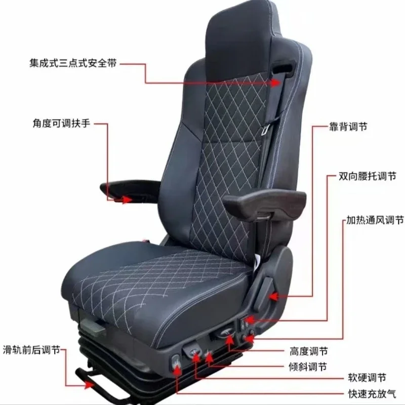 Universal Seat Truck Airbag for Truck Modification - Inflatable Seat Safety Airbag System for Heavy Duty Trucks