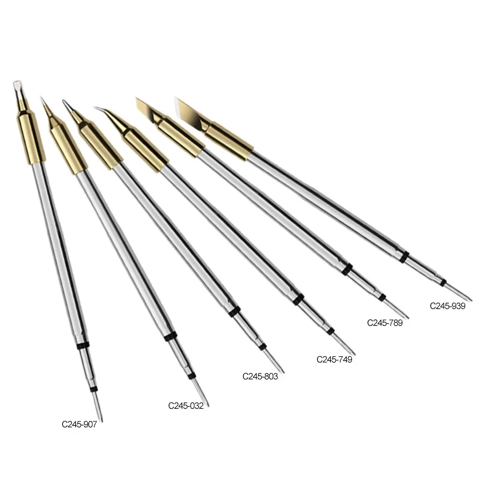 C245 Soldering Iron Tip Integrated Soldering Iron Tips And Heating Core Efficient Heat Spare Replacement Straight Tip For JBC