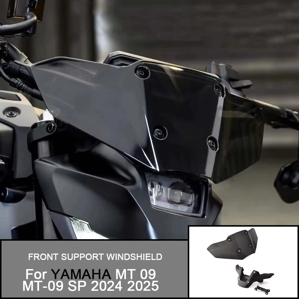 

For YAMAHA MT 09 MT-09 SP 2024 2025 Motorcycle Accessories Windshield Front Support Windshield Wind Deflector Fairing Lower