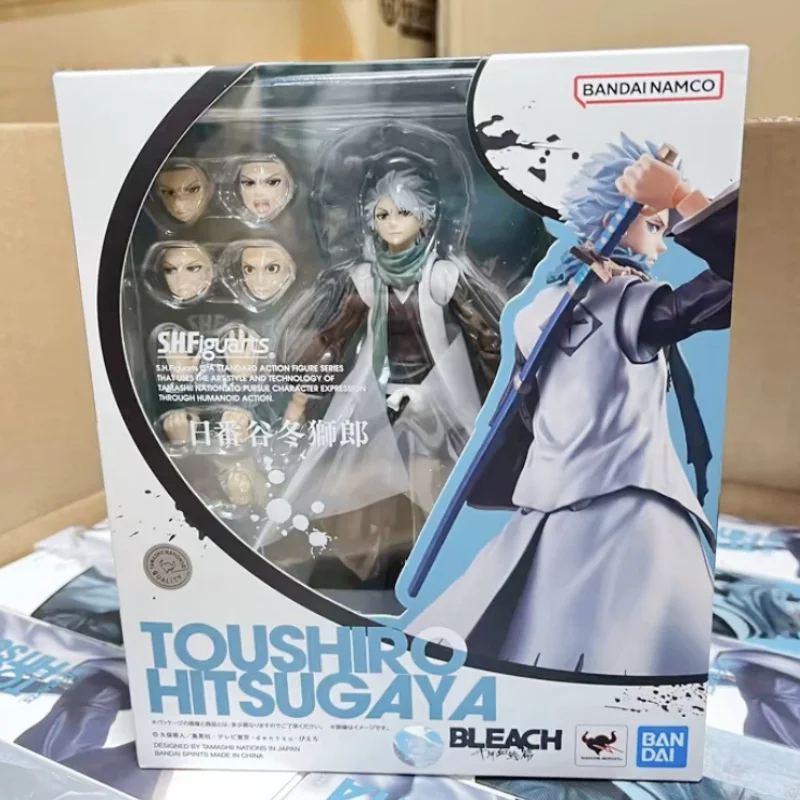 

New Original Bandai Anime Action Figure BLEACH SHFiguarts Toshiro Hitsugaya Finished Model Kit Collection Toy Gift for Children