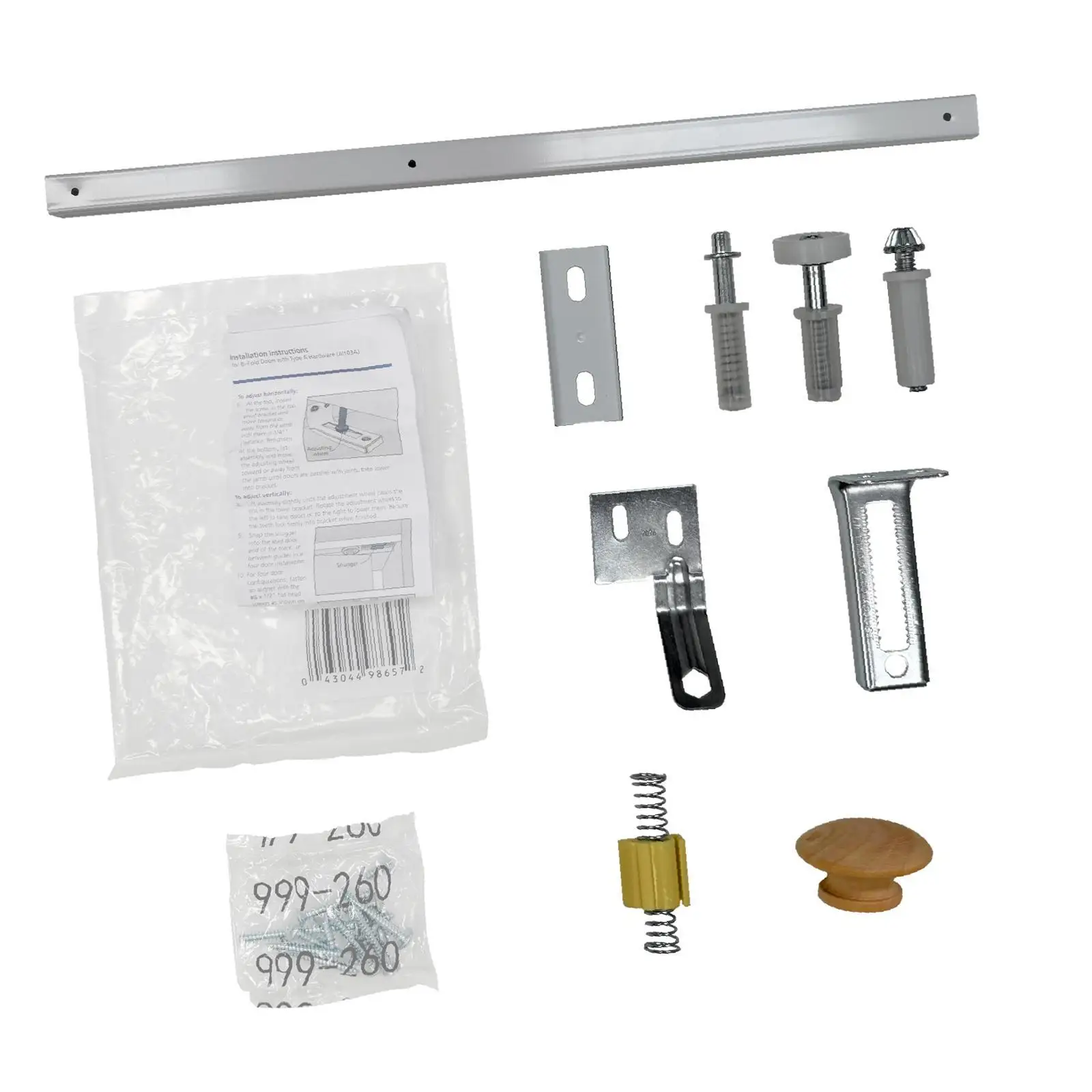 2 لوحة باب ثنائي الطي بسمك 3/4 بوصة و24 بوصة. × 80 بوصة. إم دي إف ابيض #4