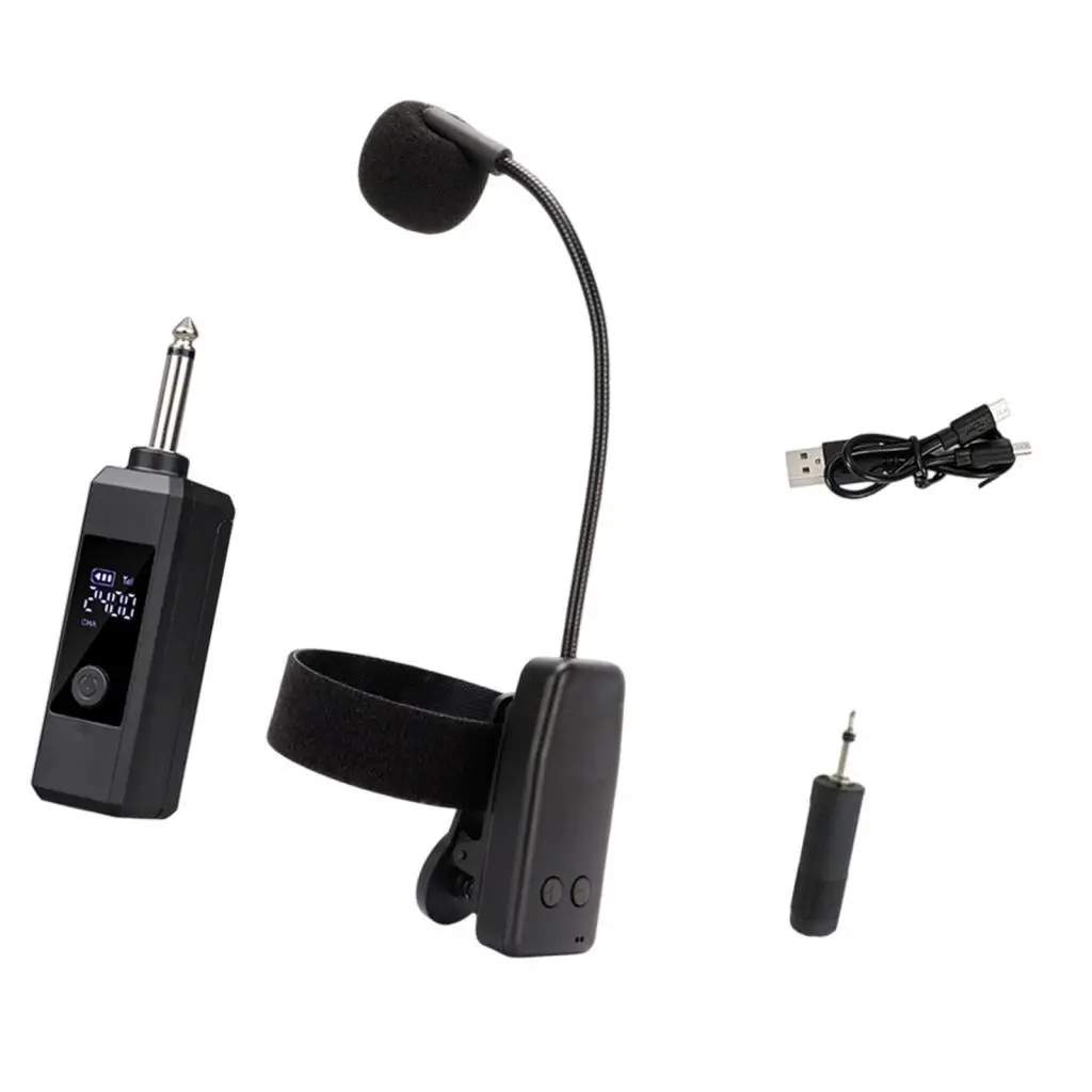 

Беспроводной инструментальный микрофон, саксофонный микрофон для сценического кларнета