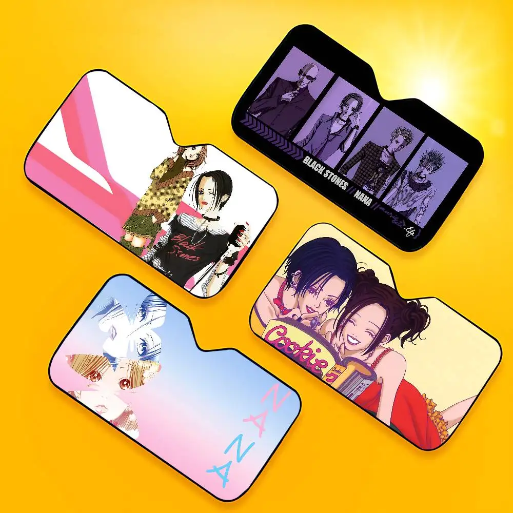 Anime N-NANA Car Sunshade Curtains Sunshade Car Window Windscreen Cover Sun Shade Auto Sun Visor Car-covers
