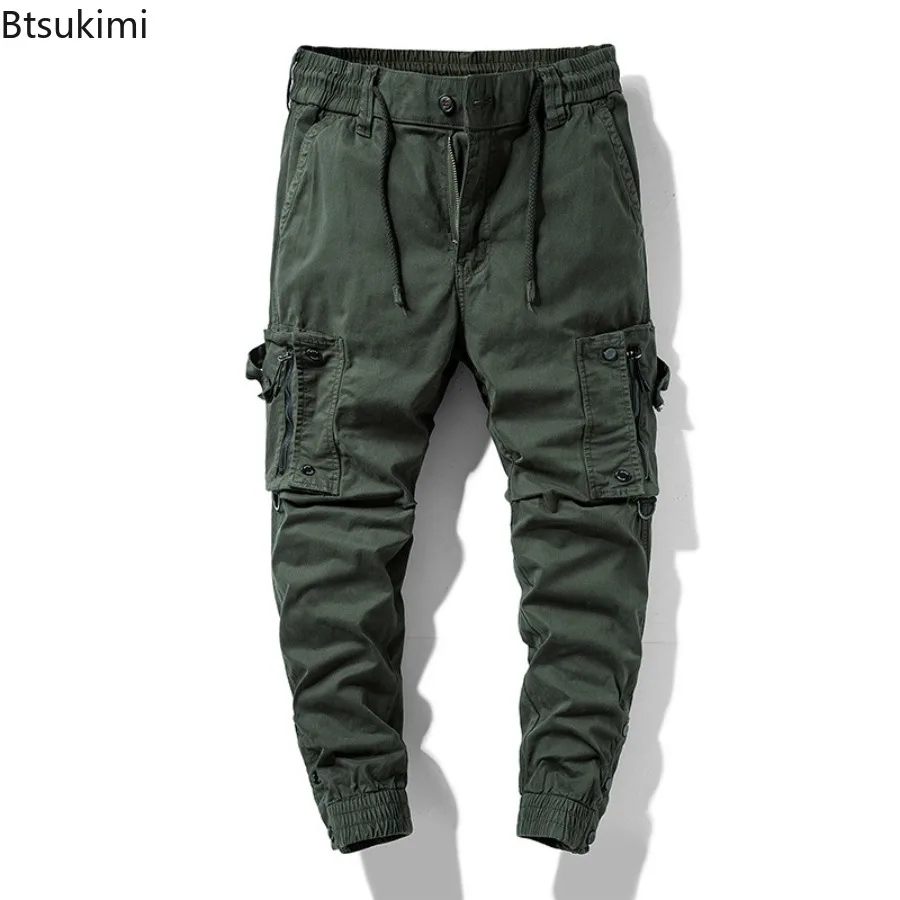Cargo Pants Men's Jogging Casual Pants Comfortable Multi-pocket Outdoor Tactical Work Pants 2025 Streetwear Baggy Trousers Male