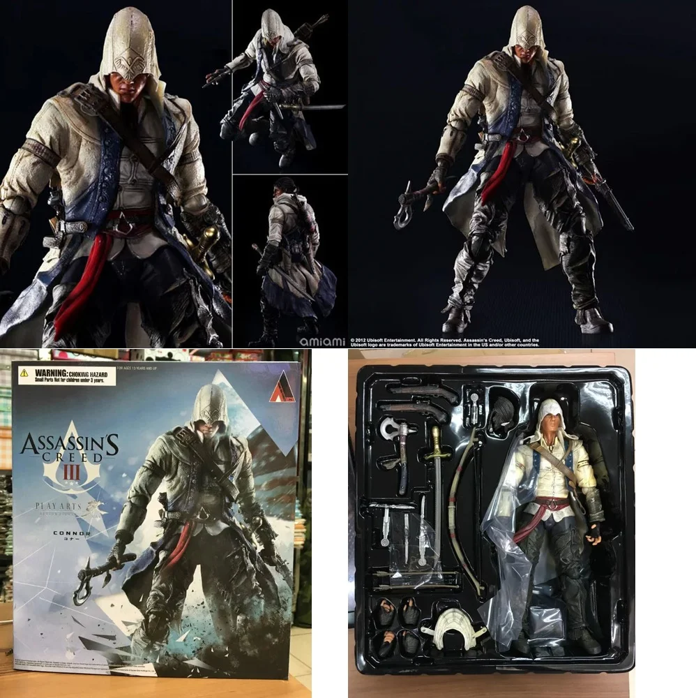 Figura de Acción de Connor de Assassin's Creed 3, Modelo Modificado PA, Muñeco Coleccionable, Adorno de Escritorio, Regalo