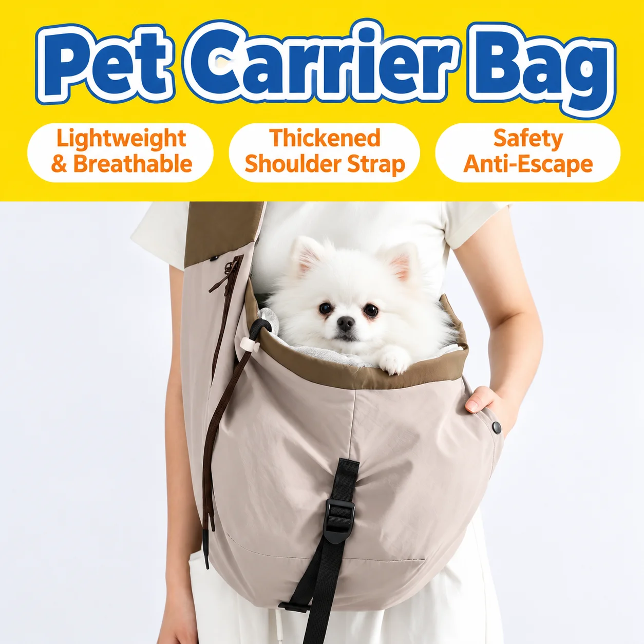 New Foldable Waterproof Pet Carrier Bag Single Shoulder Crossbody Portable Travel Bag For Cats And Small Dogs Outdoor Use