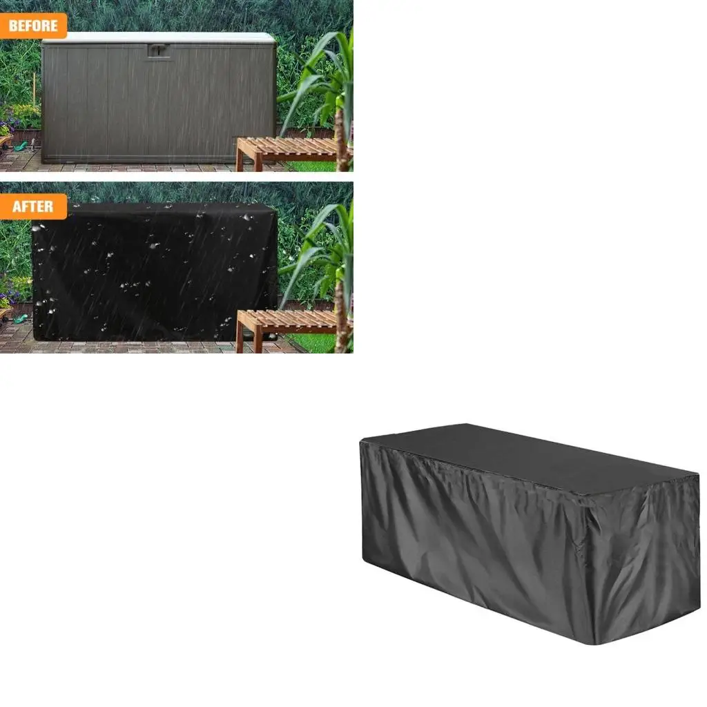 

Водонепроницаемая крышка ящика для хранения в саду, защитная крышка для ящика для хранения на открытом воздухе, коробка для на