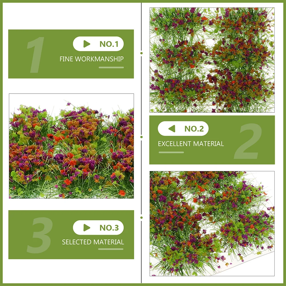 Plantes Artificielles d'Extérieur en Verre, Grappes Miniatures, Ornement de Maison, Fausse Résine, 2 Boîtes