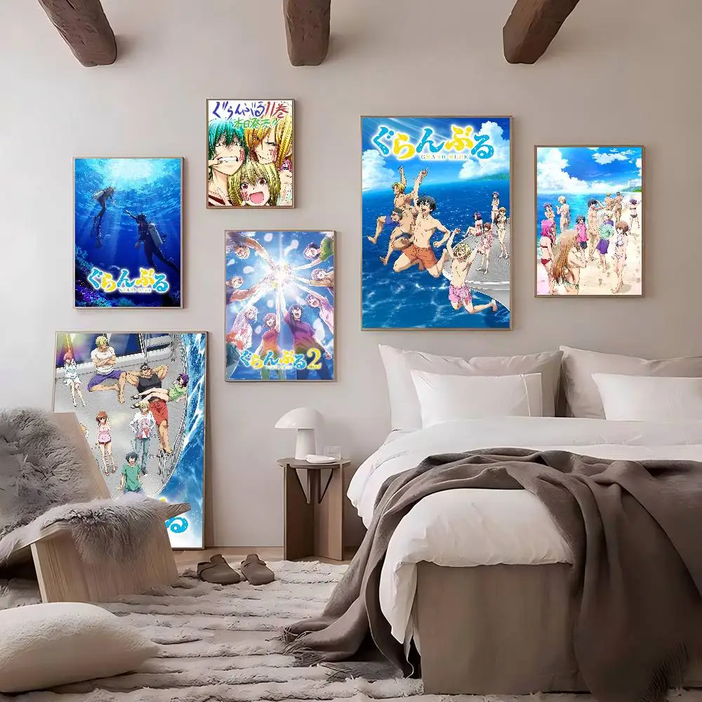 Anime Grand Blue Dreaming Classic Vintage Posters HD Quality Wall Art Retro Posters For Home Room Wall Decor