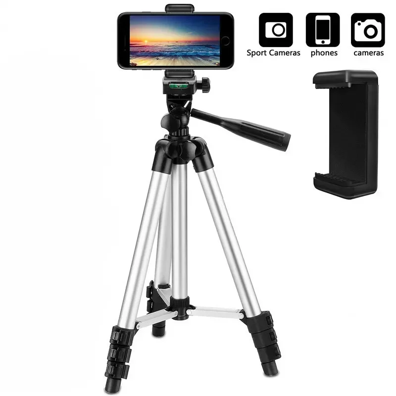 

Multifunction Lightweight Tripod For iPhone For Gopro Compact Video Camera Travel Mobile Phone A Stand Holder Tripode