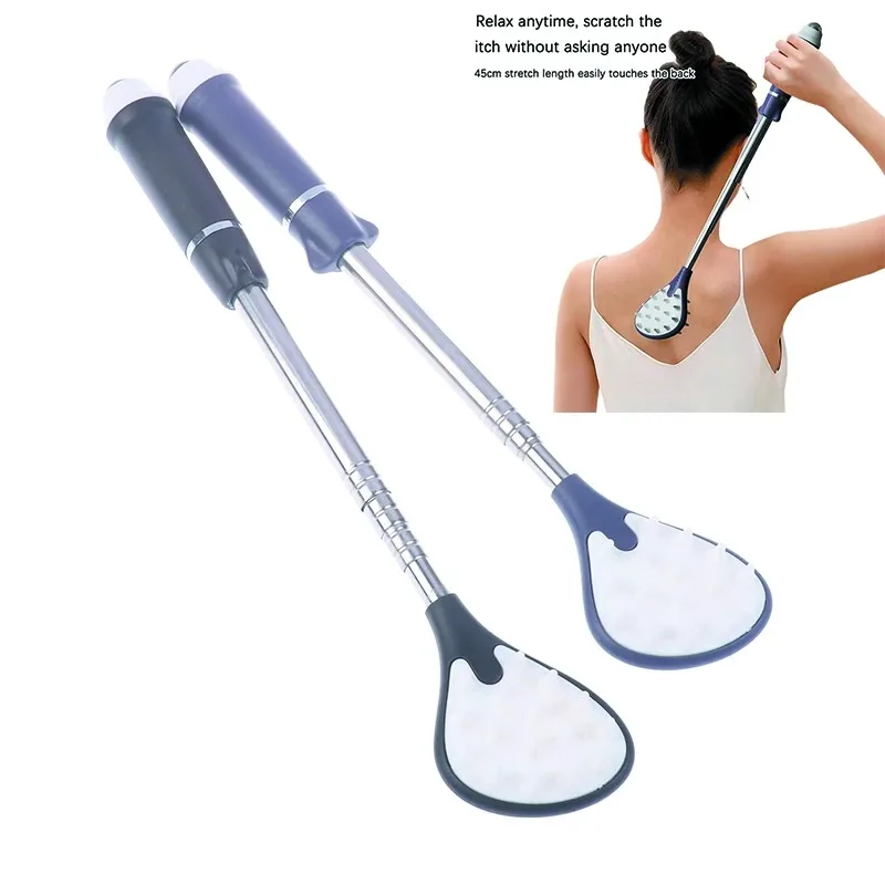 

1 шт., телескопический скребок для спины, скребок для спины, массажер, комплект, скребок, выдвижной телескопический зубной массаж, релаксация