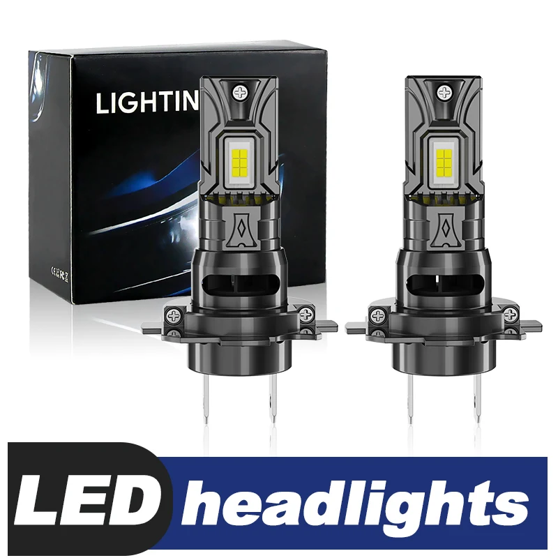 1PC/2PCS H7 Led Headlight Bulbs 6500K White Halogen Size LED Lamp Turbofan 20000LM Auto Mini Canbus Car Headlamp Hi/Lo Beam Lamp