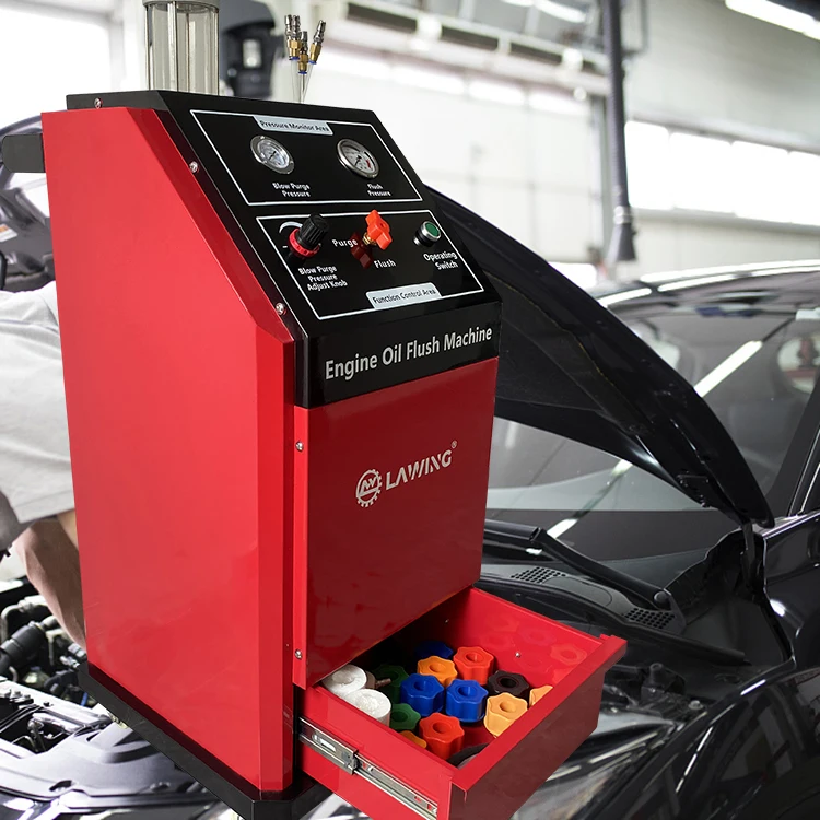 Mobile Intelligent Auto Electric Motor Lubricating System Clean Engine Oil Flush Machine