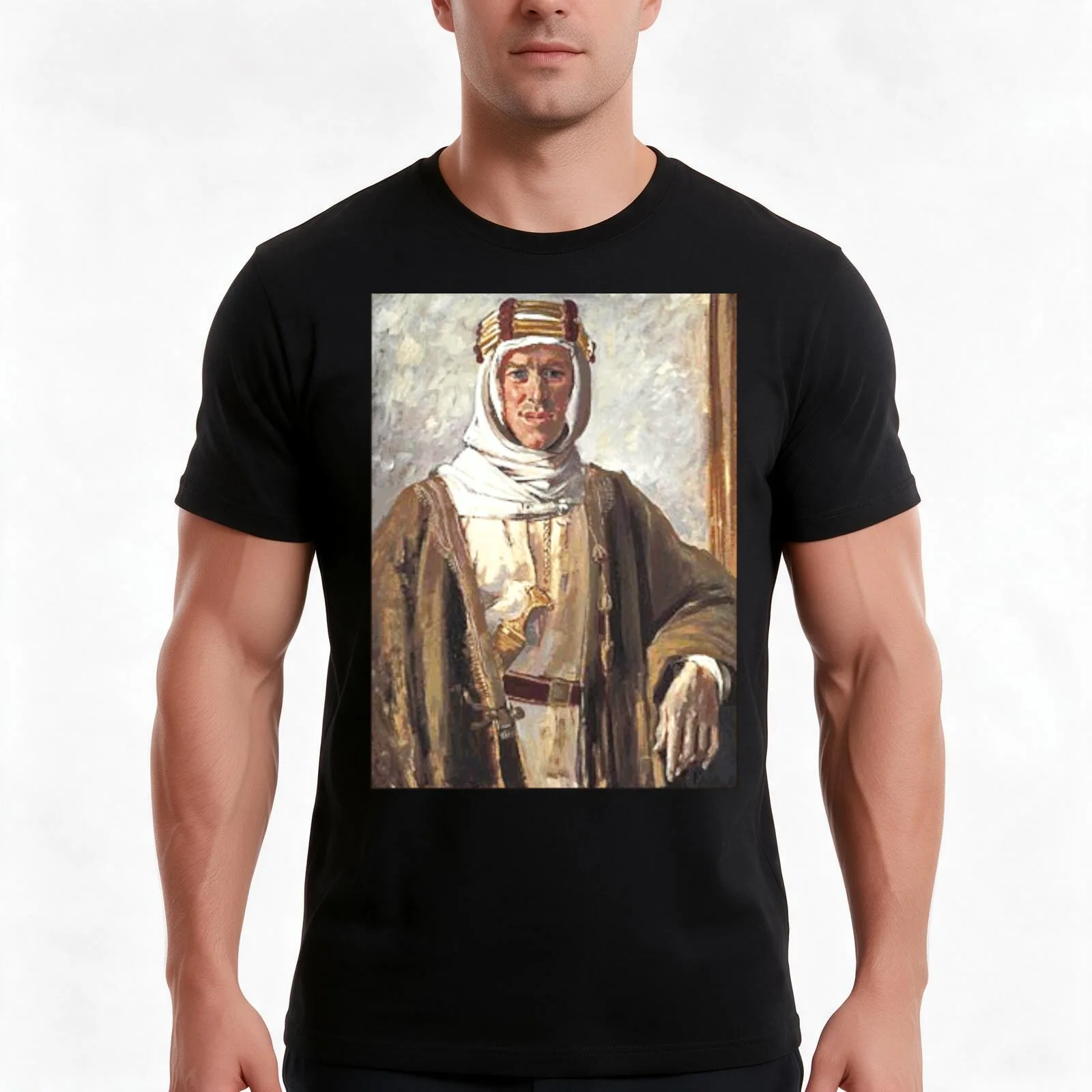 Lawrence of Arabia T-Shirt Summer Casual Cotton Tee Oversized Streetwear Tops Vintage Graphic Print Loose Fit Short Sleeve