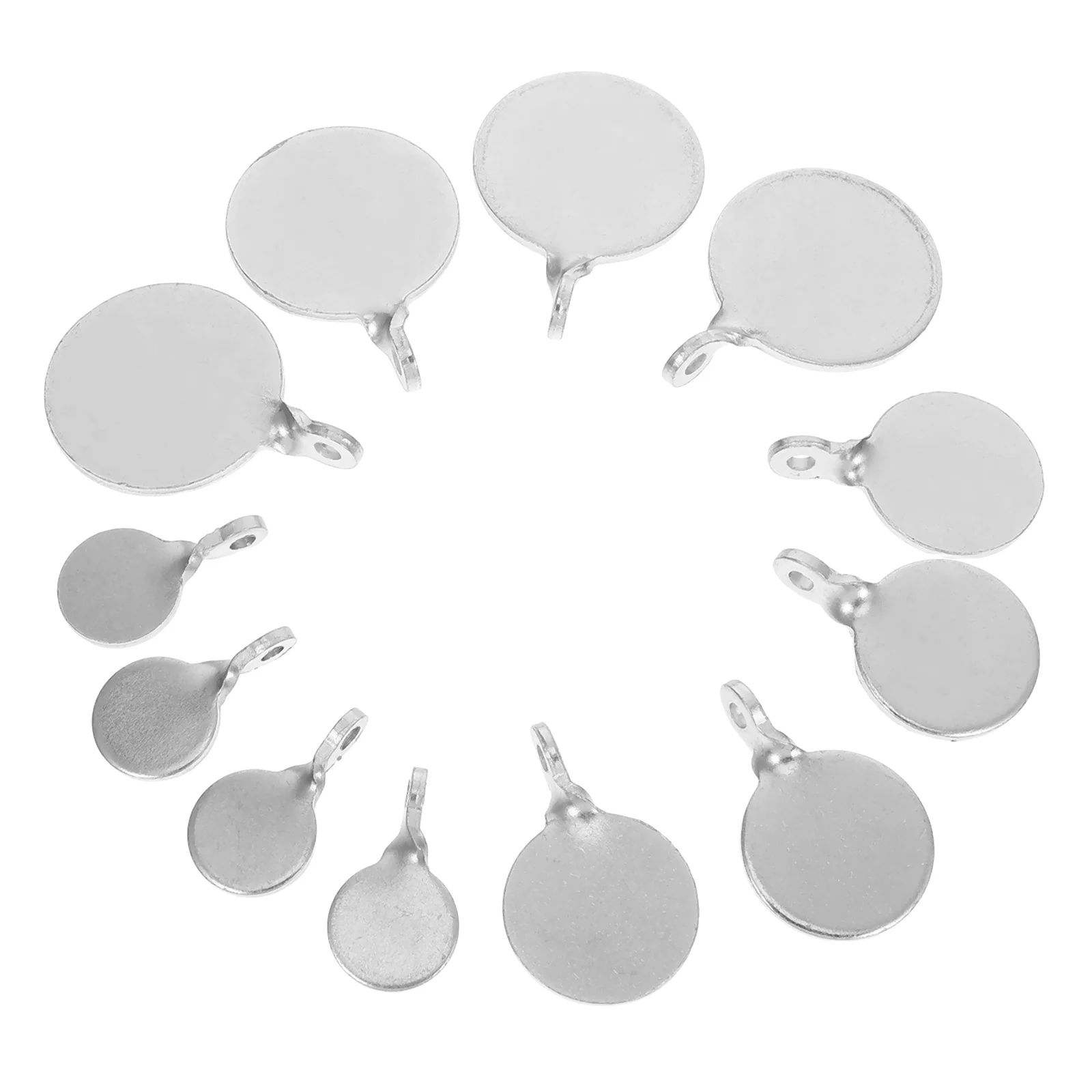 

12 Pcs Stainless Steel Target Practice Targets Outdoor Training Tool Desk Compact Portable Manganese Hooting