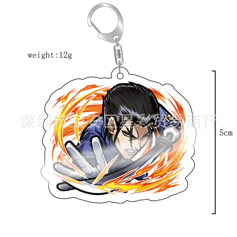 6cm Anime Rurouni Kenshin Tomoe Yukishiro Sagara Sanosuke Keychain Cosplay Accessories Game Pendant Cartoon Gift