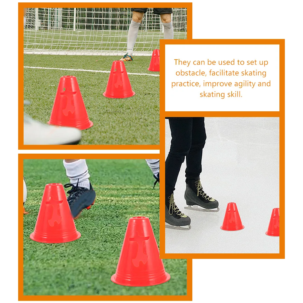 20 قطعة من مخاريط تدريب اللياقة البدنية لكرة القدم، علامات رياضية محمولة لممارسة كرة القدم، مخاريط رياضية صغيرة من البلاستيك المتين #1