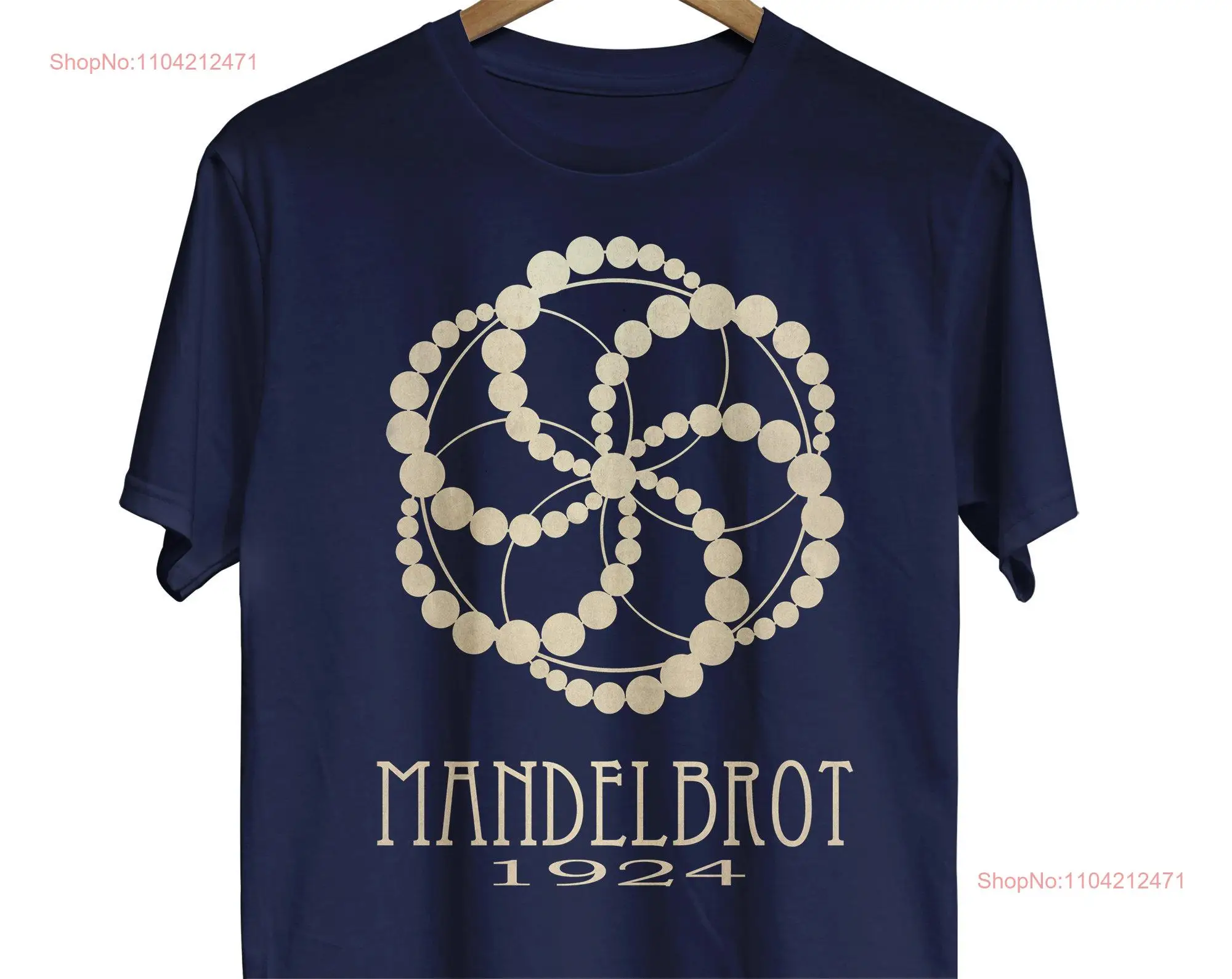 Mandelbrot Math T Shirt Fractal Geometry Teacher Geek Lover long or short sleeves