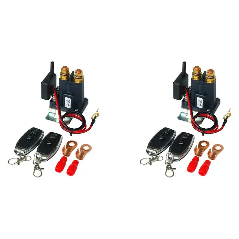 

Firmly 2X 12V 500A Remote Battery Disconnect Switch Upgraded For Car Truck RV Battery Switch Isolator With 2 Keys
