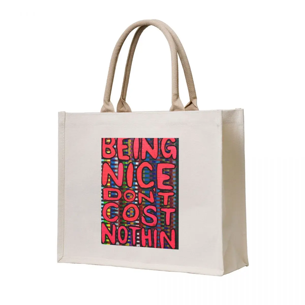 

Be Nice Tote Bag tote bag woman custom canvas bag large size bags tote bags aesthetic