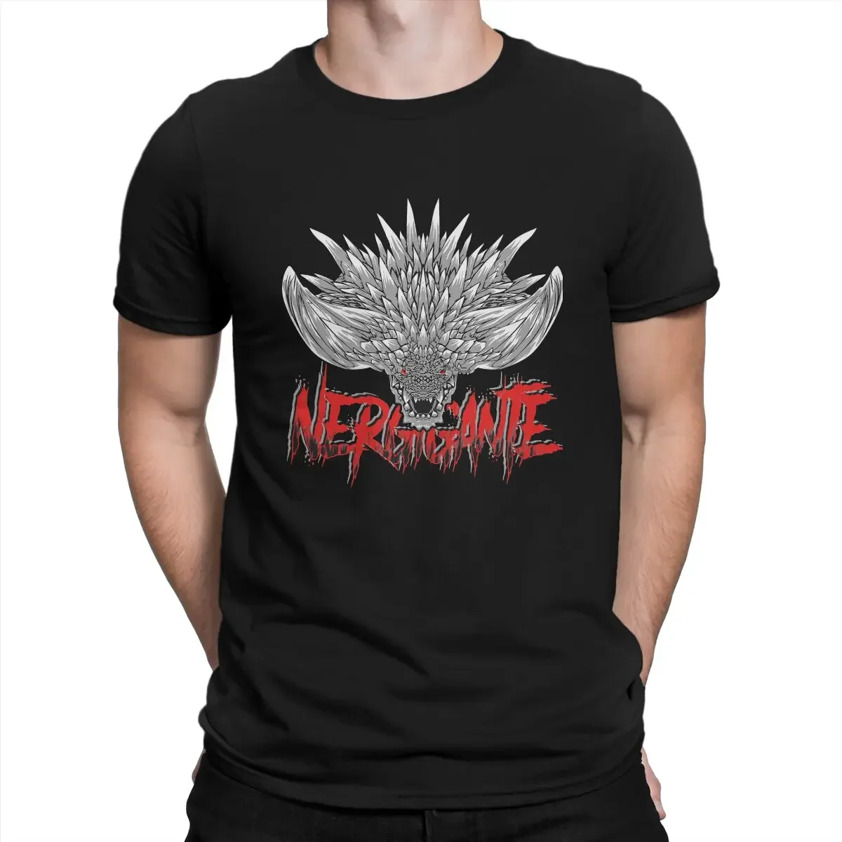 Nergigante Men TShirt Monster World Hunter O Neck Short Sleeve 100% Cotton T Shirt Humor High Quality Birthday Gifts