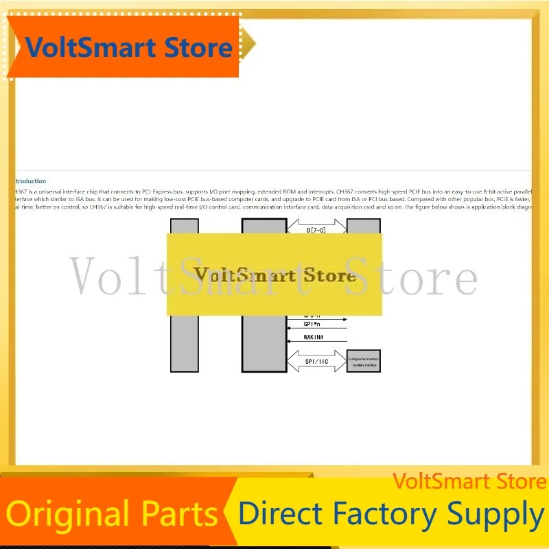 VoltSCh367 Development Board Isa/pci Interface To Pcie Bus Interface Ch367l-evt Evaluation Board
