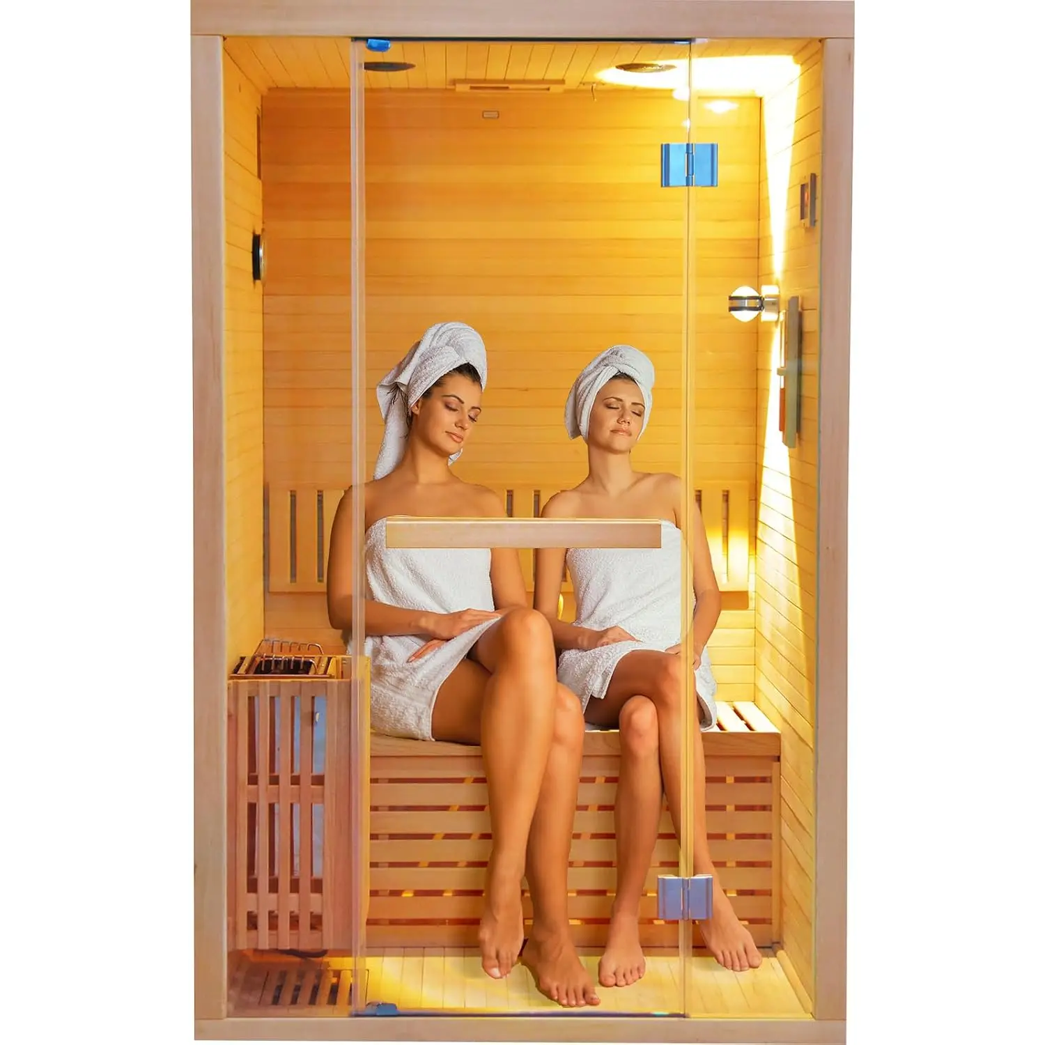 2-3 Person 3KW 240V Traditional Steam Sauna, Indoor Home Wet Spa Sauna Room, Customized