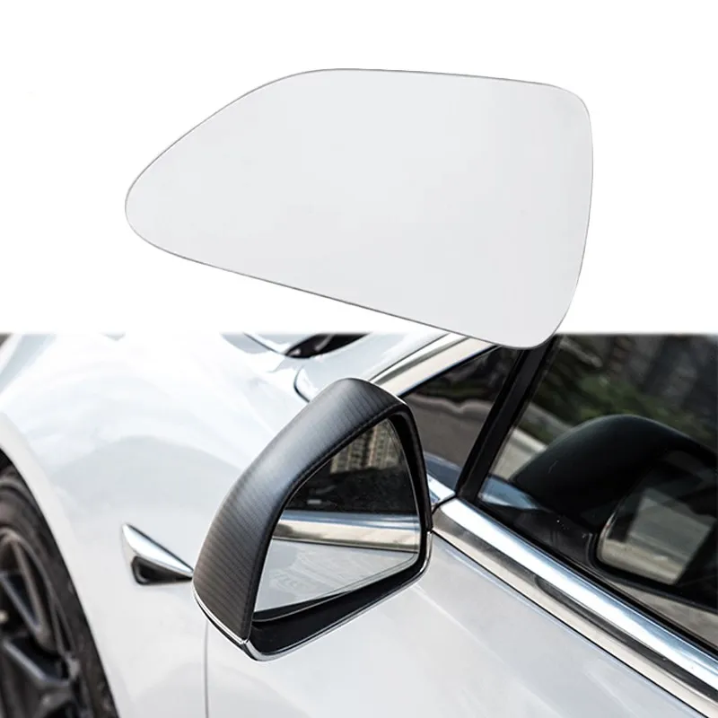 1 pair Side Rearview Mirror Lens For Tesla Model 3 Car Left/Right Side Mirror Wide View anti glare Model Y Rearview Mirror Slice