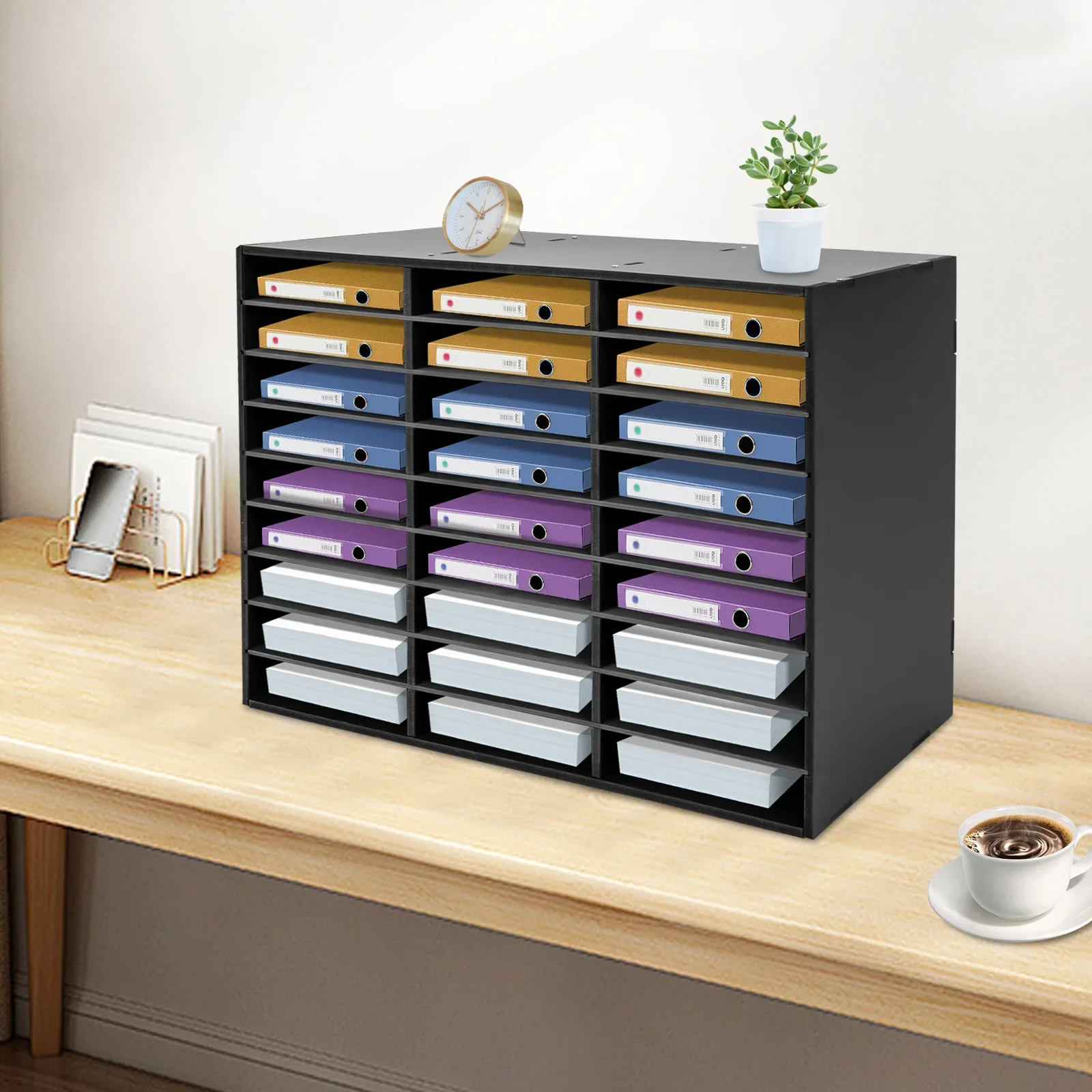 منظمات الأدب، منظم البريد، منظم الأدب الخشبي، صندوق بريد الطالب لمنظم الأعمال الورقية للفصول الدراسية PVC #4