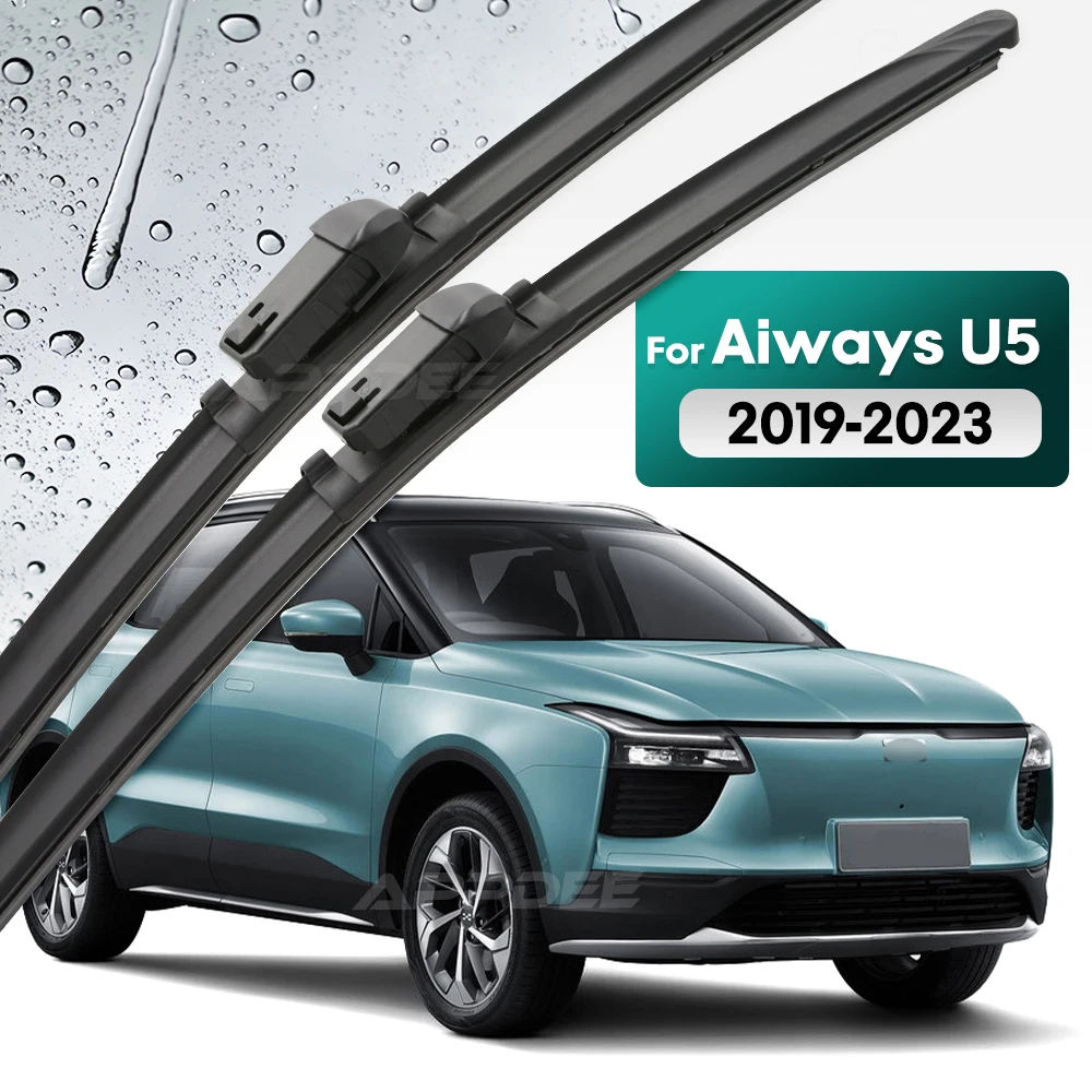 

Silicone & rubber Front Wiper Blades Set For Aiways U5 2019 - 2023 Windshield Windscreen Window Brush 24"+19"