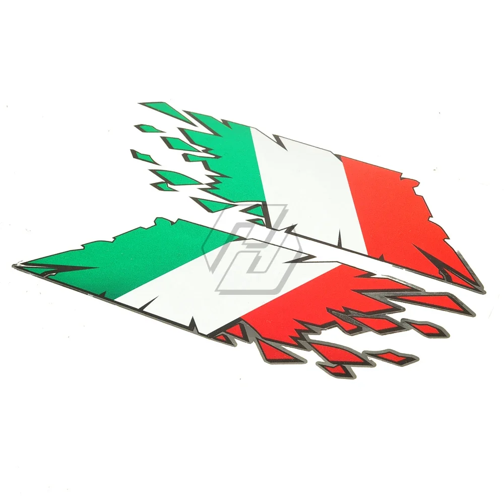 Calcomanías de tanque para motocicleta, pegatinas de bandera italiana estilo \